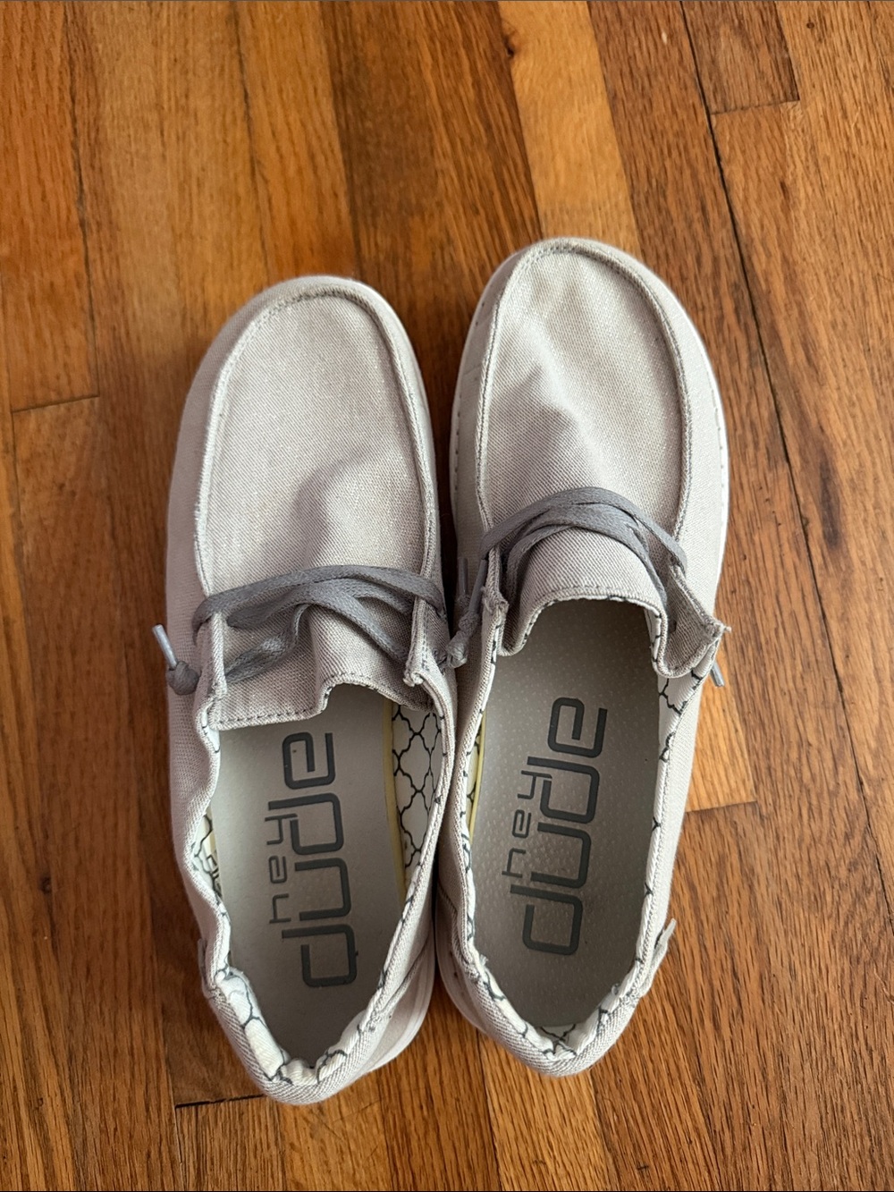 Hey Dude Kids Slip-On Sneakers in Light Gray